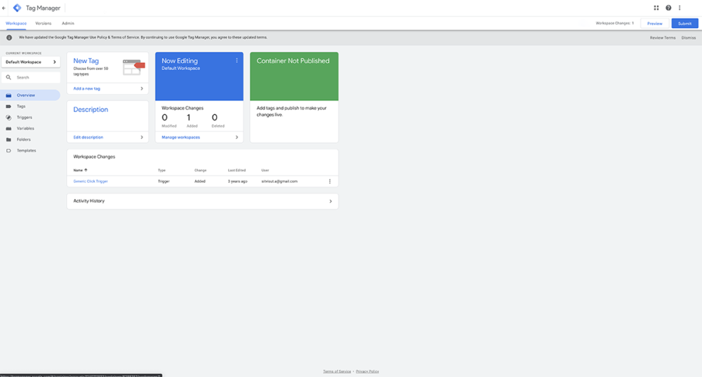 เครื่องมือ Google Tag Manager