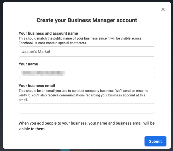 วิธีสมัคร facebook business manager 2